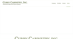 Desktop Screenshot of currycabinetry.com
