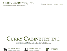 Tablet Screenshot of currycabinetry.com